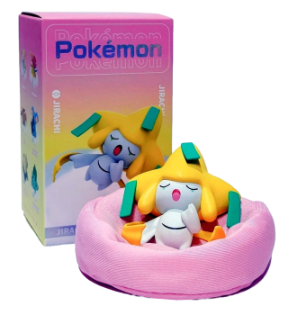 Pokemon Schlaf Figur Jirachi  ✰ im Set mit Sammelbox
