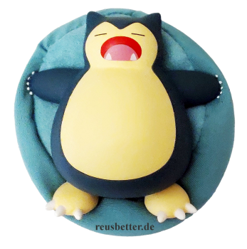 Pokémon Schlaf Figur Snorlax im Set mit Sammelbox
