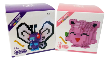 Pummeluff Pokemon iBlock Fun LOZ Modellbausteine mit Sammelbox