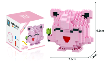 Pummeluff Pokemon iBlock Fun LOZ Modellbausteine mit Sammelbox