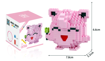 Pummeluff Pokemon シ  iBlock Fun LOZ Modellbausteine incl. Box シ