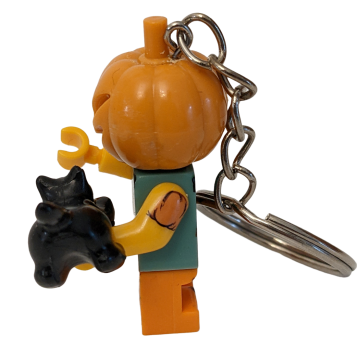 Halloween Pumpkin mit Katze Schlüsselanhänger LOZ Bausteine Set DIY Geschenk