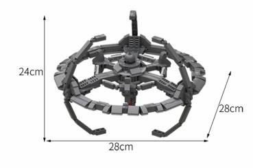 Deep Space Nine Station - MOC Blocks Modelbausteine - 28 cm