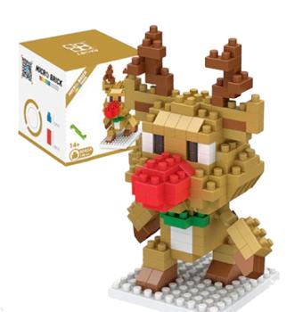 Rentier Rudi mit der Roten Nase Bricks Building Block