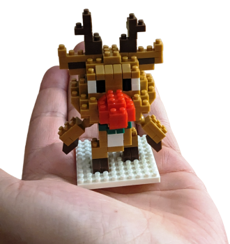 Rentier Rudi mit der Roten Nase Bricks Building Block