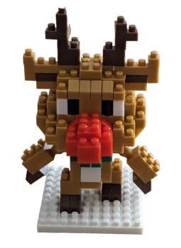 Rentier Rudi mit der Roten Nase Bricks Building Block