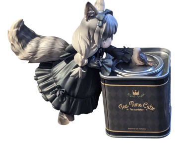 Ribose Original Tea Time Cats Set mit Tee Dose Sammel PVC Figur