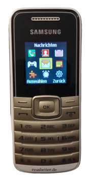 Samsung GT-E1050 Handy Einsteiger Handy | 1,4 Zoll Display Chic White