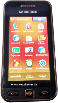 Samsung Star GT - S5230 Smartphone | Gold Design Limited Edition | 3 Zoll | 3.2 MP | Simlock Frei