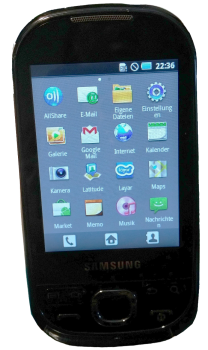 Samsung Galaxy GT- I5500 - 550 Smartphone | 2,8 Zoll Display | 2 Megapixel | schwarz | Simlock Frei