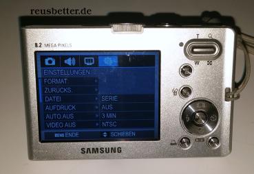 Samsung M110 Digitalkamera | 8.2 MP | 2.5 Zoll LCD | Silber