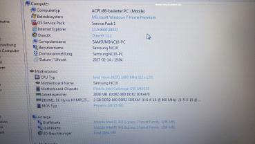 Samsung NP - NC10 - KA01DE ❖ Intel Atom N270 ❖ 1.6GHz ❖ 2GB RAM