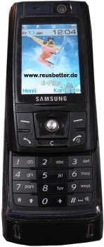 Samsung SGH-D820 Sliderhandy ❖ PictBridge ❖ Simlock Frei Schwarz