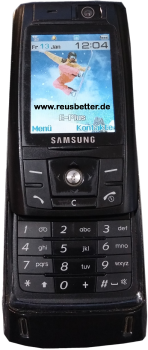 Samsung SGH-D820 Sliderhandy PictBridge Simlock Frei Schwarz