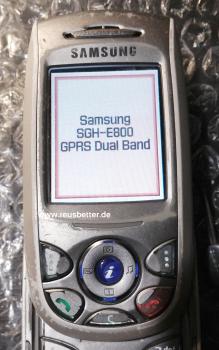 Samsung SGH E800 Klapphandy - Eissilber | ohne Vertrag