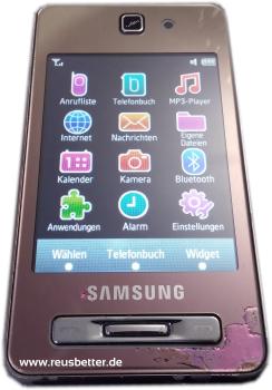 Samsung SGH-F480 Smartphone | 5 MP | 2,8 Zoll | Pink | Simlock Frei