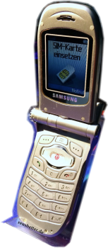 Samsung SGH-P400 Klapphandy | 180° Drehoptik | Silber