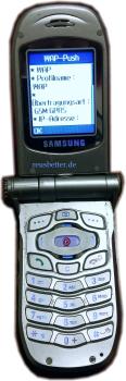 Samsung SGH-P400 Klapphandy | 180° Drehoptik | Silber