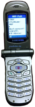 Samsung SGH-P400 Klapphandy | 180° Drehoptik | Silber