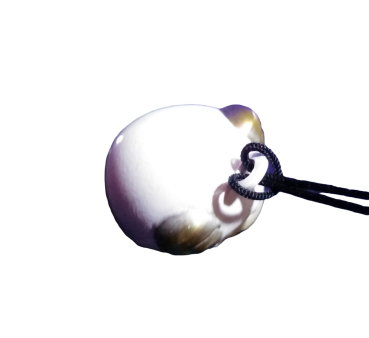 Schäfchen mit Kirschblüten Motiv Glöckchen - Schelle Anhänger