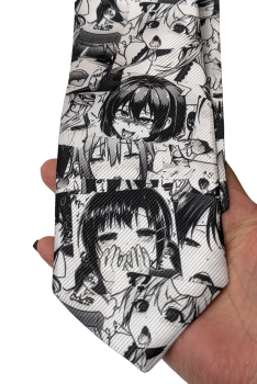 Ahegao Cosplay Anime Krawatte College Stil 8cm Breit