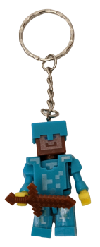 Schlüsselanhänger Minecraft Motiv Motiv Steve Kristallrüstung Sammel Box Set