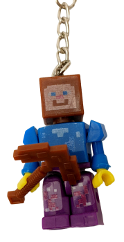 Schlüsselanhänger Minecraft Motiv Set Steve Sammel Box Set