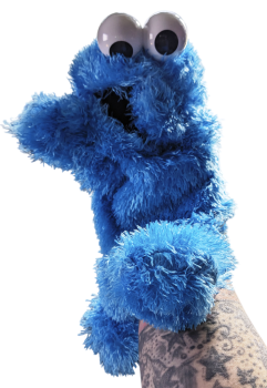 Krümelmonster Sesamstraße Handpuppe Sesamstrasse Handspielpuppe