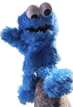Krümelmonster Sesamstraße Handpuppe Sesamstrasse Handspielpuppe