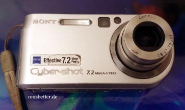 Sony DSC-P200/S Carl Zeiss Zoomobjektiv | 7.2 MP LCD | Silber