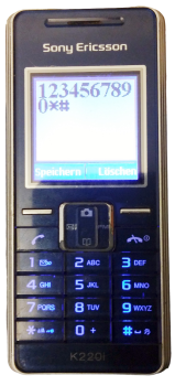 Sony Ericsson K220i Handy - Klassisch/Candy-Bar - Blau - Simlock Frei