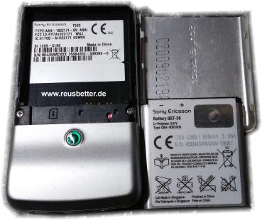 Sony Ericsson T303 Slider Handy Silber 1.8 Zoll  ohne Vertrag