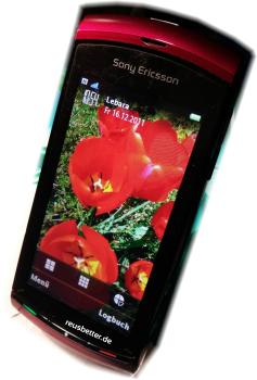 Sony Ericsson U5i Vivaz Smartphone | 3,2 Zoll | 8.1 MP | rubin rot | Ohne Simlock