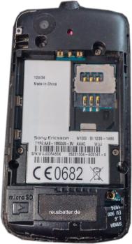 Sony Ericsson Spiro W100i Sliderhandy 2MP Black Sim Frei
