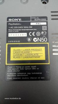 Sony PlayStation1- PS ONE | Grau SCPH-5502- PAL | AV - Netzkabel & Kontroller