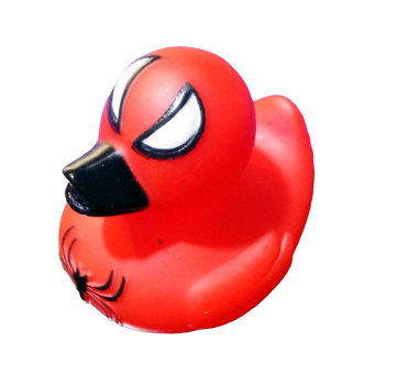 Spider-Man Motiv Badeente Quietscheente Quietscheentchen