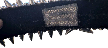 Gothic Industrial Haarreif Schwarz-Silber – Spike Design zwei Reihig