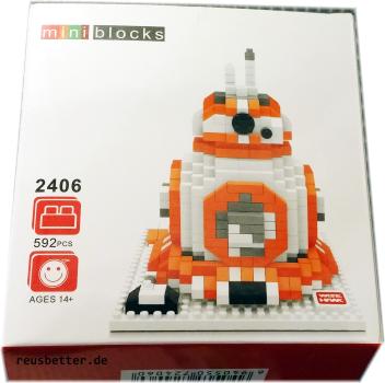 Star Wars Droide BB-8 Modellbausteine mit Anleitung und Box