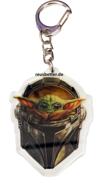 Star Wars The Mandalorian Yoda - Grogu Motiv Taschen Schlüssel Anhänger