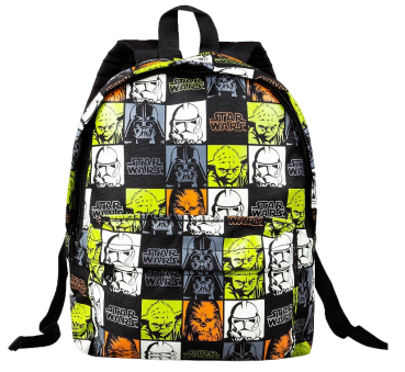 Star Wars Motiv Rucksack plus Geschenk ☢ Stars Wars Schulrucksack Yoda ☢ Trooper