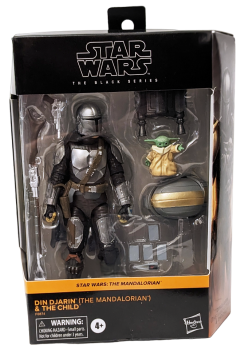 Star Wars The Black Series The Mandalorian mit Grogu Hasbro Action Figur Modell Spielzeug