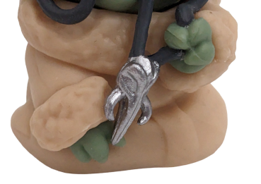 Star Wars Yoda Grogu Figur Anhänger mit Mandalorian Kette