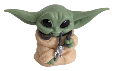 Star Wars Yoda Grogu Figur Anhänger mit Mandalorian Kette