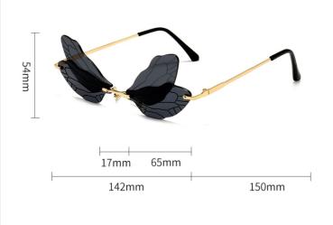 Sonnenbrille Libelle Cosplay Steampunk zweifarbig