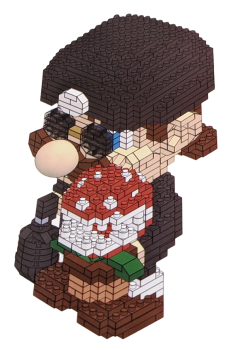 Super Mario Brs.シ Nano Blocks mit Piranha-Pflanze シ Black Mario シ 920 St.