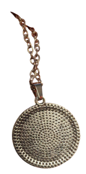 Supernatural Anti Dämonen Pentagramm Tattoo Kette Silber Glas Cabochon