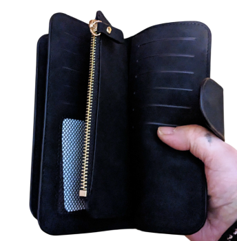 Supernatural Winchester Damen Wildleder Portemonnaie Schwarz