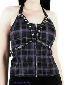 Suzie Karo Harness Neckholder Top Rückenfrei Killstar