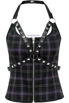 Suzie Karo Harness Neckholder Top Rückenfrei Killstar
