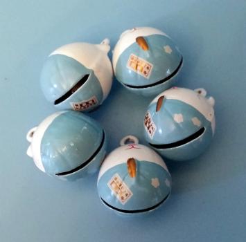 Süße Katze Nemuneko Glöckchen Cartoon Anhänger Schelle Handyanhänger Blau